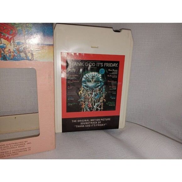 Thank God It's Friday Soundtrack Vol 1 And 2  8-Track Stereo Tape Cartridges - Picture 2 of 5